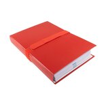 Chem dos ext. Velcro-sans rabat rouge EXACOMPTA