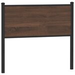 vidaXL Tête de lit de remplacement chêne marron 100 cm bois d'ingénierie et acier