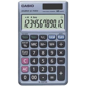 calculatrice SL-320 TER Plus  alimentation solaire/pile CASIO