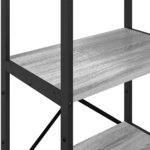 vidaXL Étagère Gris Sonoma 56 x 34 x 133 5 cm Bois d'ingénierie
