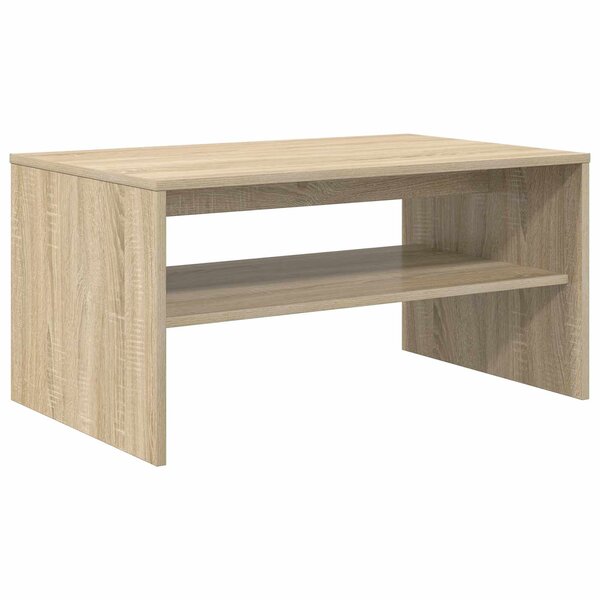 vidaXL Table basse Chêne Sonoma 80 x 50 x 40 cm Bois d'ingénierie