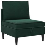 vidaXL Ensemble de meubles pour le salon 5 Pièces Vert foncé Velours