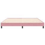vidaXL Sommier à lattes de lit sans matelas rose 200x210 cm velours