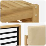 vidaXL Ensemble de canapés d'extérieur 5 pc Blanc et Beige Polyester