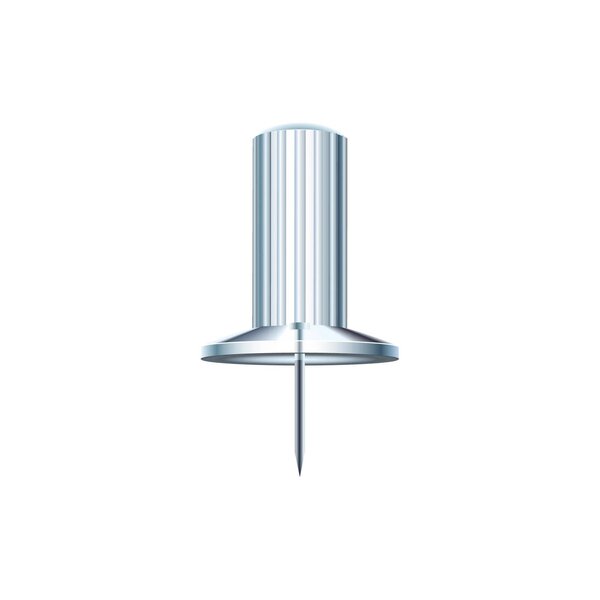 Boîte De 25 Épingles Papic - Hauteur De Pointe 7mm - 10mm De Diamètre - Cristal Translucide - Exacompta