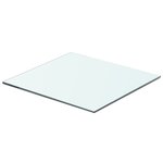 vidaXL Panneaux d'étagère 2 Pièces Verre Transparent 40 x 30 cm