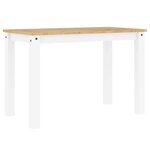 vidaXL Ensemble à manger Panama 5 Pièces blanc bois de pin massif