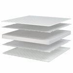 vidaXL Matelas en mousse à mémoire de forme blanc 90x190x17 cm doux