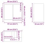 vidaXL Armoire de salle de bain Chêne sonoma Bois d'ingénierie