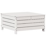 vidaXL Salon de jardin avec coussins 6 Pièces blanc bois de pin massif