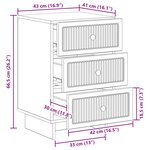 vidaXL Cabinet de chevet avec tiroir Blanc brillant 43 x 41 x 66 5 cm