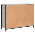 vidaXL Buffet sonoma gris 100x35x75 cm bois d'ingénierie