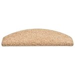 vidaXL Tapis de marches d'escalier 15 Pièces Doré 65x21x4 cm