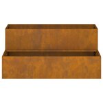 vidaXL jardinière 2 niveaux 100x60x45 cm en acier résistant aux intempéries