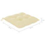 vidaXL Chaises de jardin lot de 8 avec coussins Bois d'acacia solide