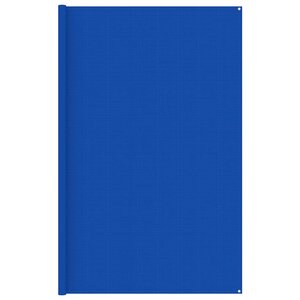 vidaXL Tapis de tente 300x500 cm Bleu PEHD