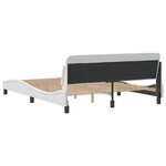 vidaXL Cadre de lit Dover blanc 160x200 cm similicuir