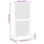 vidaXL Écran de confidentialité Marron 79.5 x 50 x 150 cm