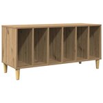 vidaXL Armoire à disques chêne artisanal 100x38x48cm bois d'ingénierie
