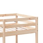 vidaXL Lit mezzanine avec bureau et chaises 90x190 cm pin massif