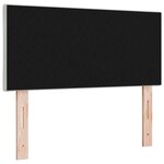 vidaXL Tête de Lit LED Géométrique Gris clair 90 cm Velours