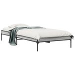 vidaXL Cadre de lit sans matelas sonoma gris 90x200 cm