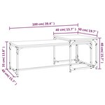 vidaXL Tables basses 2 Pièces Chêne marron Bois d'ingénierie
