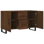 vidaXL Buffet chêne marron 100x36x60 cm bois d'ingénierie