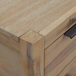 vidaXL Table de chevet avec tiroir 40x30x48 cm Bois d'acacia solide