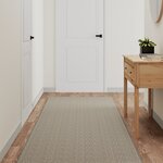 vidaXL Tapis de couloir aspect sisal argenté 80x200 cm