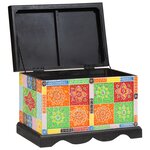 vidaXL Boîte de Rangement 60x40x40 cm Bois Massif