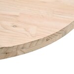 vidaXL Dessus de table Ø30x2 5 cm Bois de pin massif