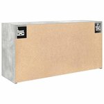 vidaXL Armoire murale de bain gris béton 80x25x40 cm bois d'ingénierie