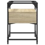 vidaXL Tables de chevet 2 Pièces chêne sonoma 40x40x55 cm bois ingénierie