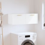 vidaXL Armoire murale blanc 100x36 5x35 cm bois d'ingénierie