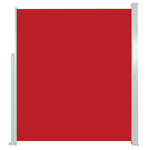 vidaXL Auvent latéral rétractable de patio 100x500 cm Rouge