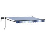 vidaXL Store rétractable manuel avec LEDs 3 5 x 2 m