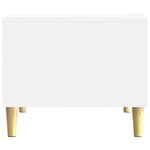vidaXL Table basse Blanc brillant 50 x 49 x 40 cm Bois d'ingénierie