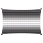 vidaXL Voile d'ombre 3 x 5 m HDPE Rectangulaire Anthracite et blanc