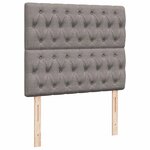 VidaXL Cadre de lit ottoman avec matelas taupe 120x190 cm tissu