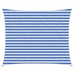 vidaXL Voile d'ombre 2 5 x 4 m HDPE Rectangulaire Bleu et Blanc