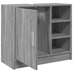 vidaXL Armoire d'évier sonoma gris 63x29x55 cm bois d'ingénierie