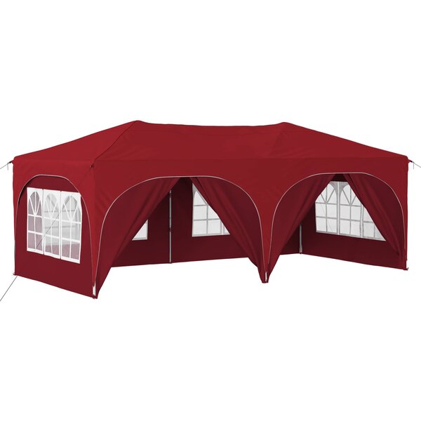 vidaXL Tente de fête pop-up 575 x 288 x 245 cm Bordeaux Tissu Oxford
