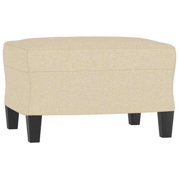 vidaXL Repose-pied Crème 60x50x41 cm Tissu