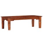 vidaXL Table basse 110 x 50 x 35 cm Bois d'acacia solide