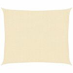vidaXL Voile d'ombrage 160 g/m² Crème 2 5x3 m PEHD