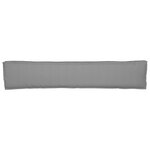vidaXL Coussin de palette pour banc gris 200x40x8 cm en tissu Oxford