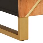 vidaXL Armoire latérale marron et noir 90x33 5x75 cm bois de manguier