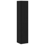 vidaXL Étagères d'angle Chêne noir 33 x 33 x 164 5 cm