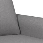 vidaXL Chaise de canapé Gris clair 60 cm Tissu